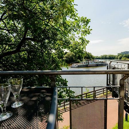 Weserwohnung - Bootshaus Urlaub Am Wasser Hamelín Exterior foto